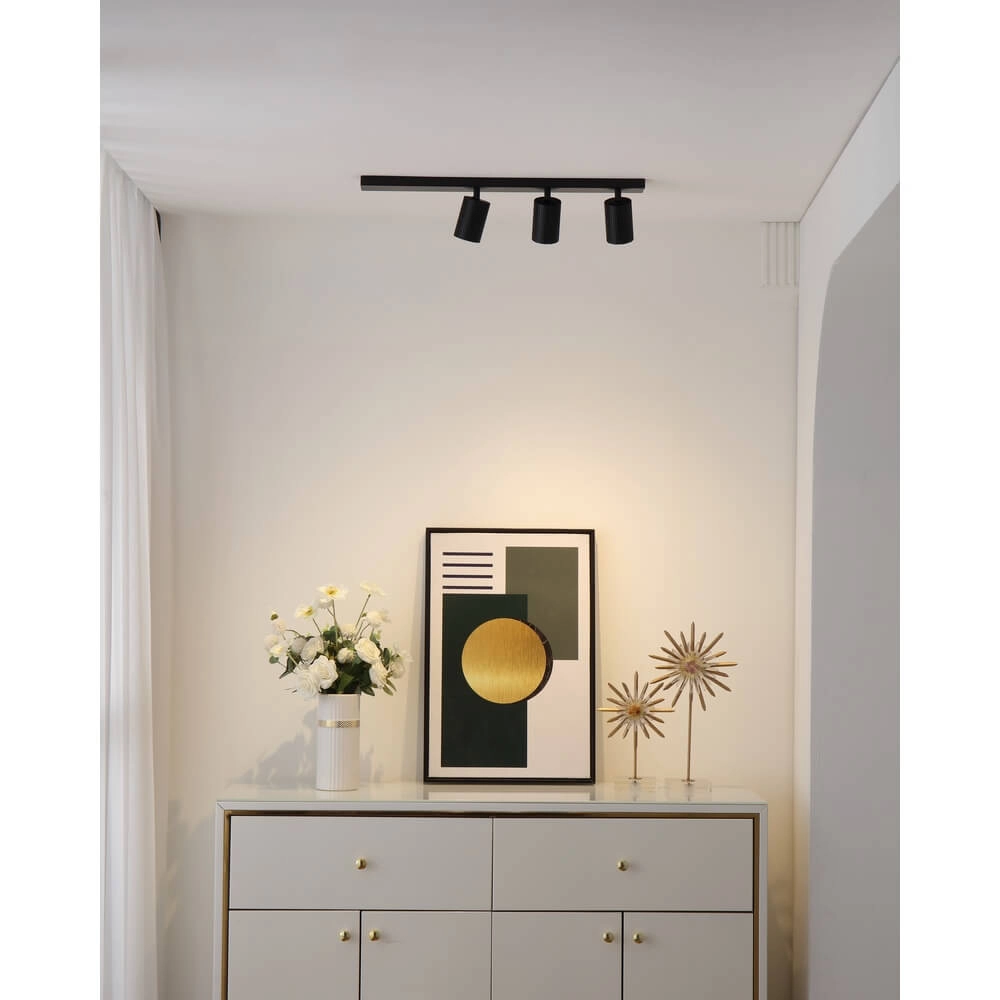 Ceiling spotlight Onis 3-light - black Lyora 4255805302323