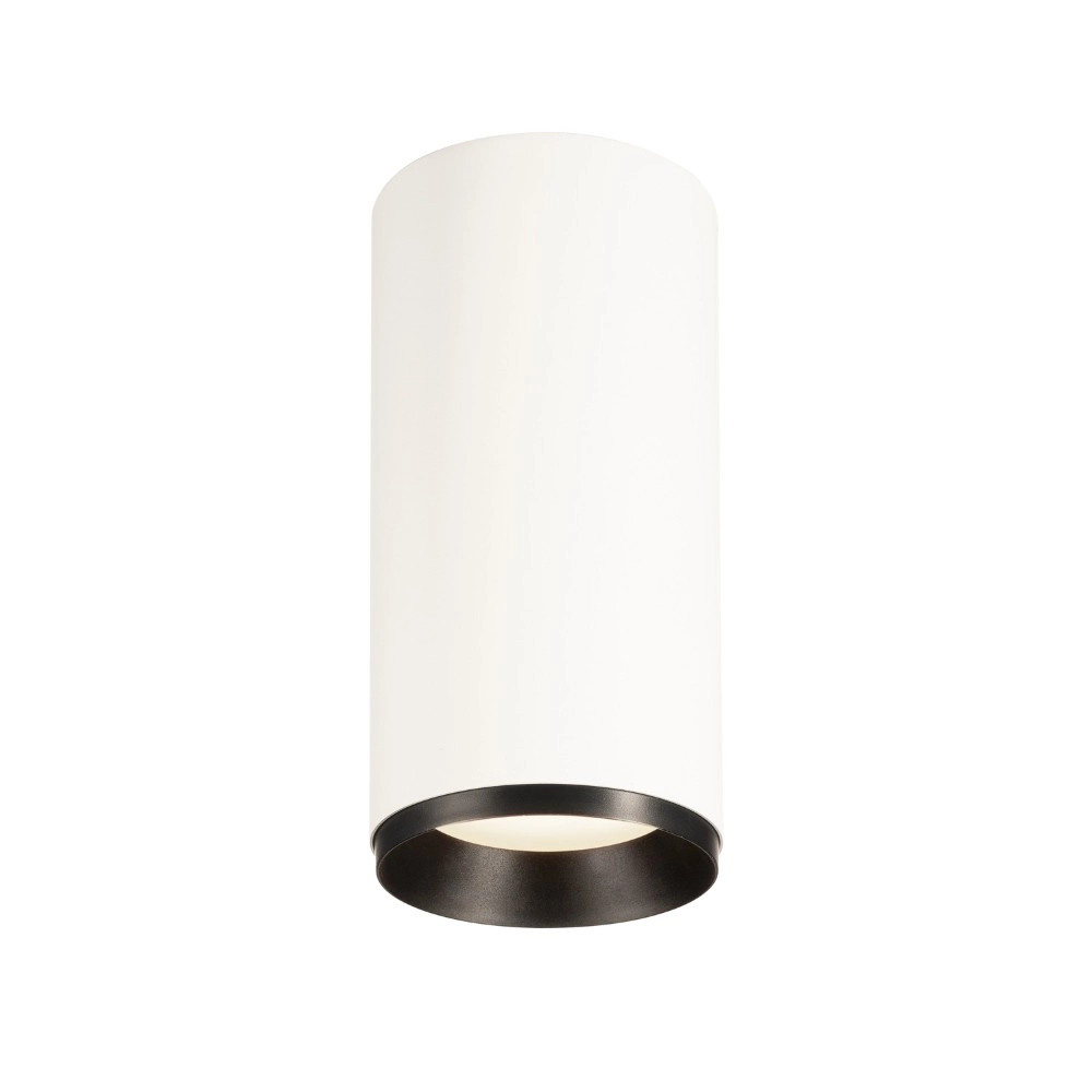 Surface-mounted spot Numinos L Dali cylinder white/black 4000K - 36deg SLV 4024163247733