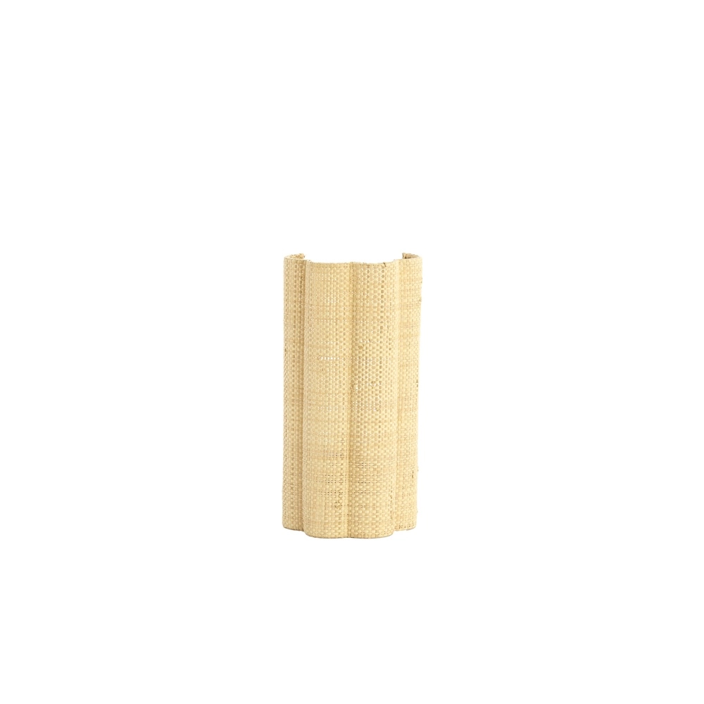 Japandi wall lamp Verdantia 30cm - raffia natural