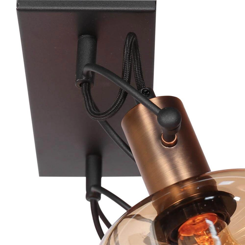 Double wall lamp Glaslic Amber glass Steinhauer 8712746174052