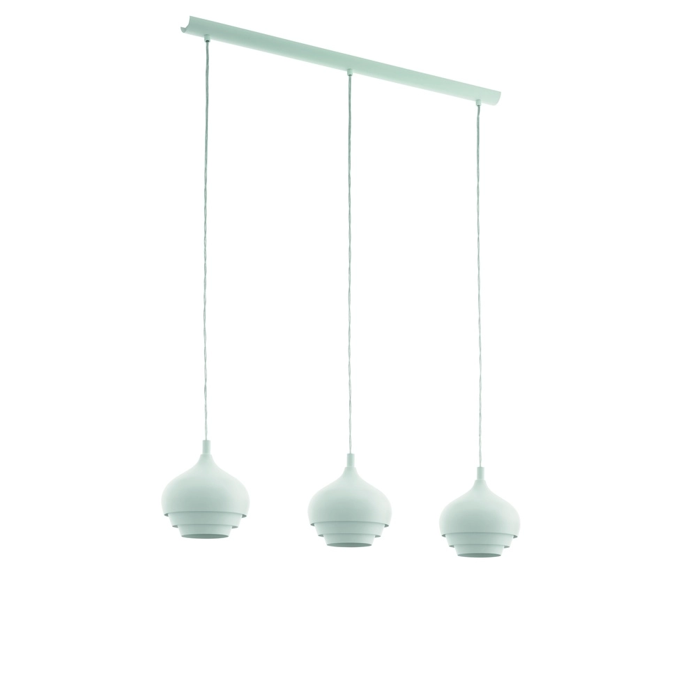 3-light pendant lamp Camborne white