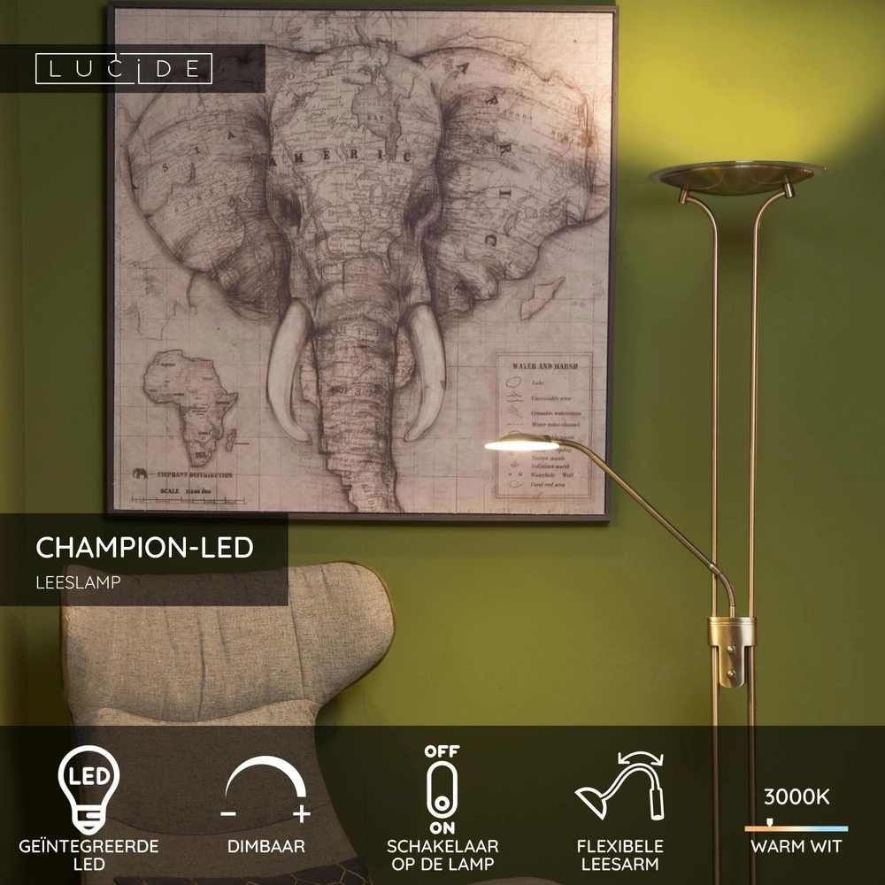 Reading lamp Champion-Led bronze Lucide 5411212193872