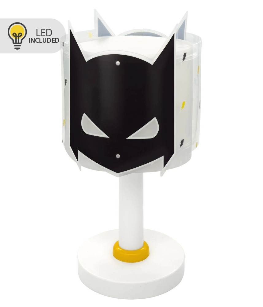 Children's room table lamp Hero Black glow in the dark