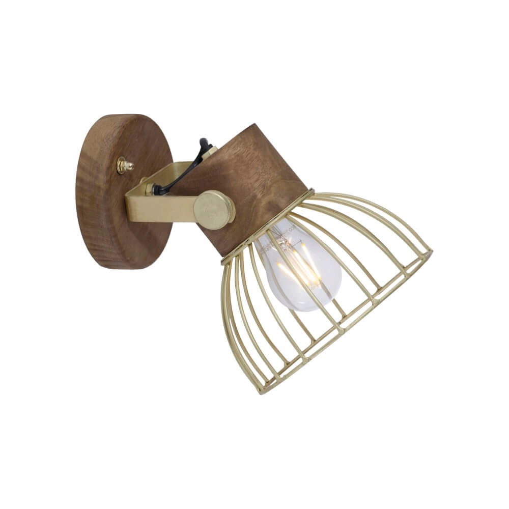 Wall lamp Alami Brown brass Just Light 4043689976217