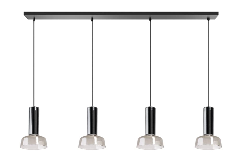Pendant lamp Beal smoke glass 120cm