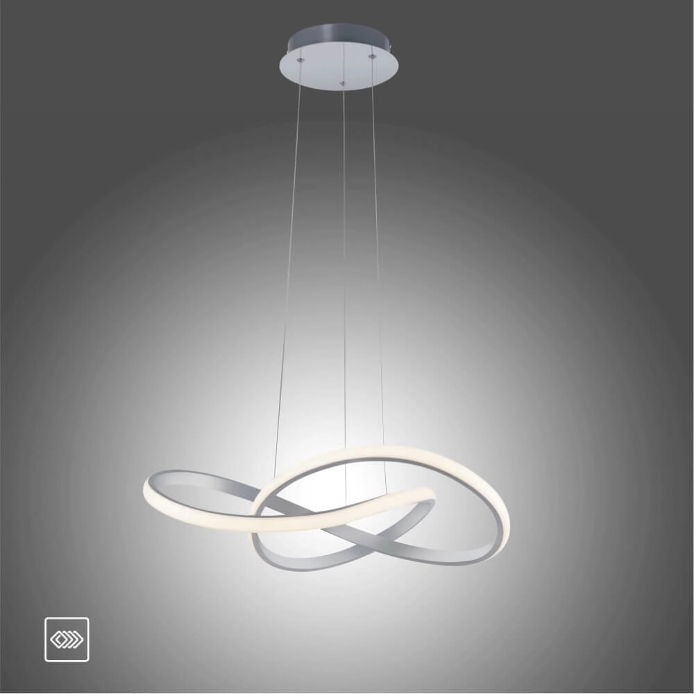 Pendant lamp Maria aluminium Just Light 4043689975760