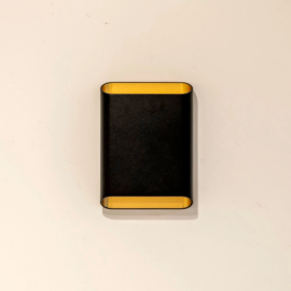 Wall lamp Diaz L Black with gold Artdelight 8720701100299