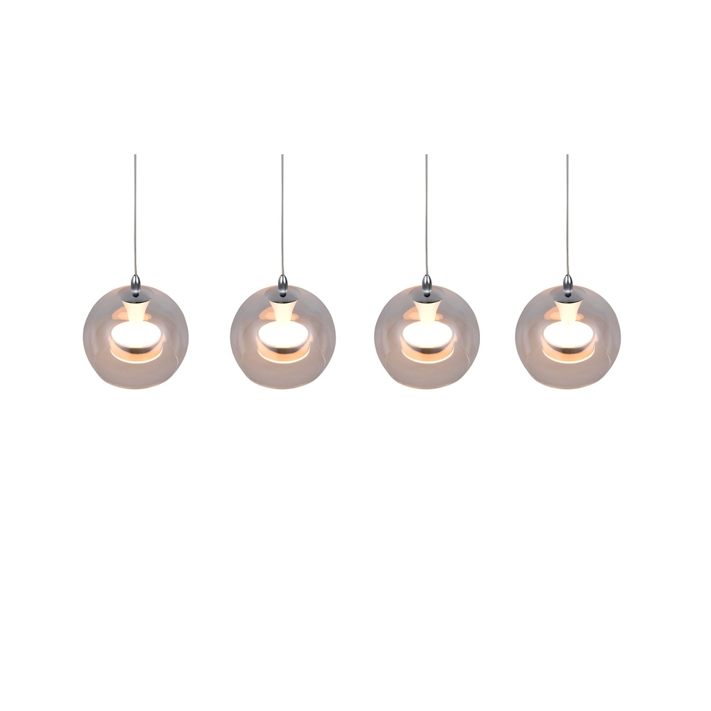 Pendant lamp Flynt 4-light chrome Trio 4017807671018