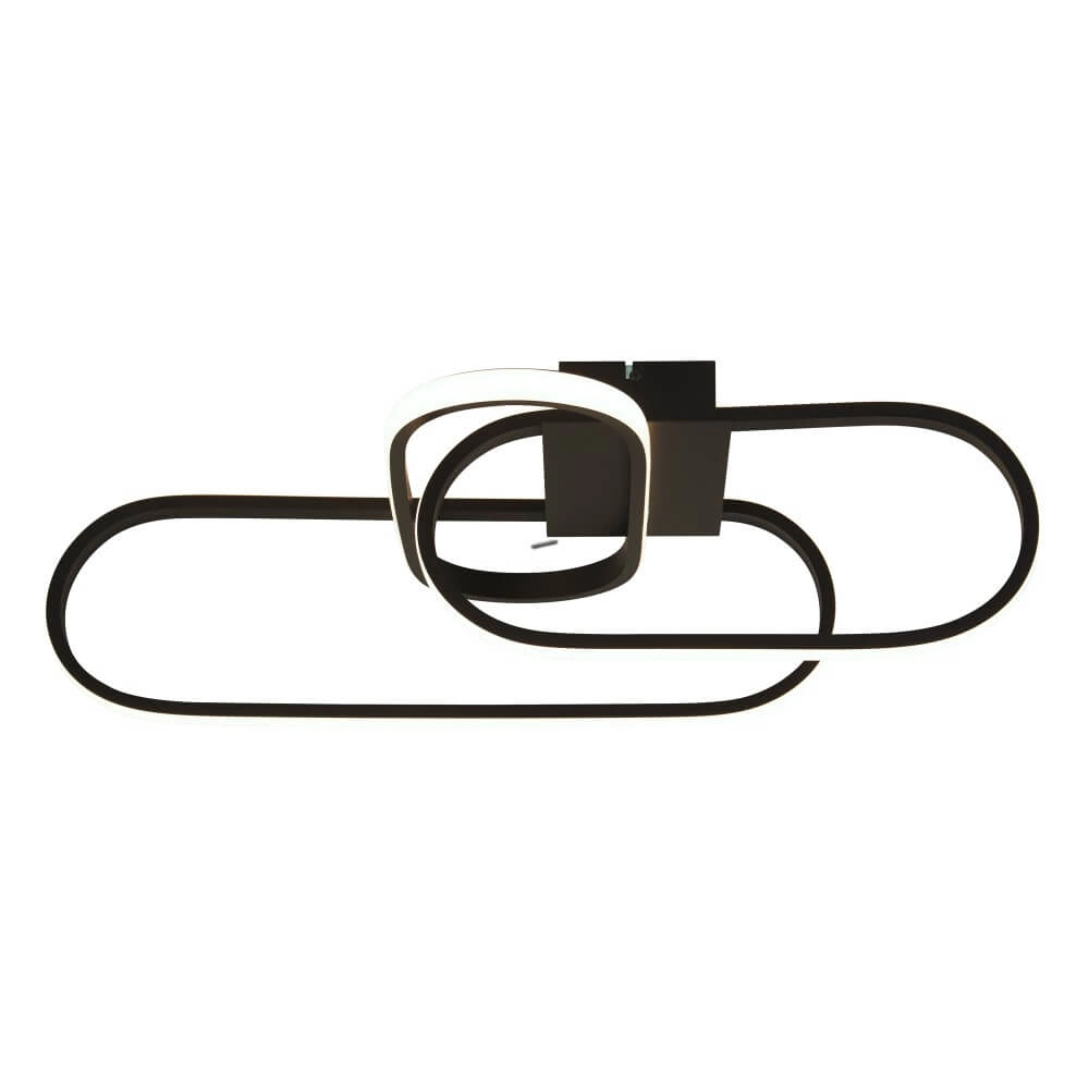 Sleek black ceiling lamp Clip