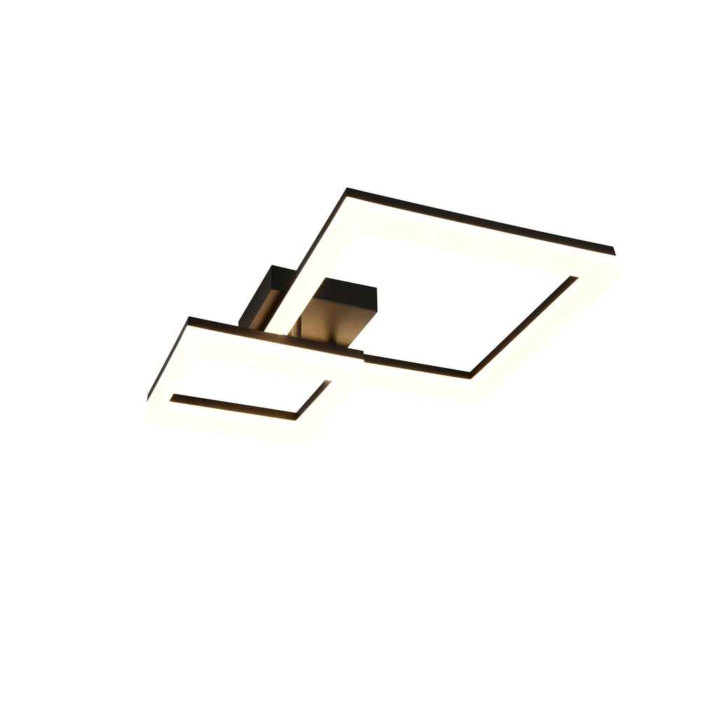 Sleek ceiling lamp Camino black