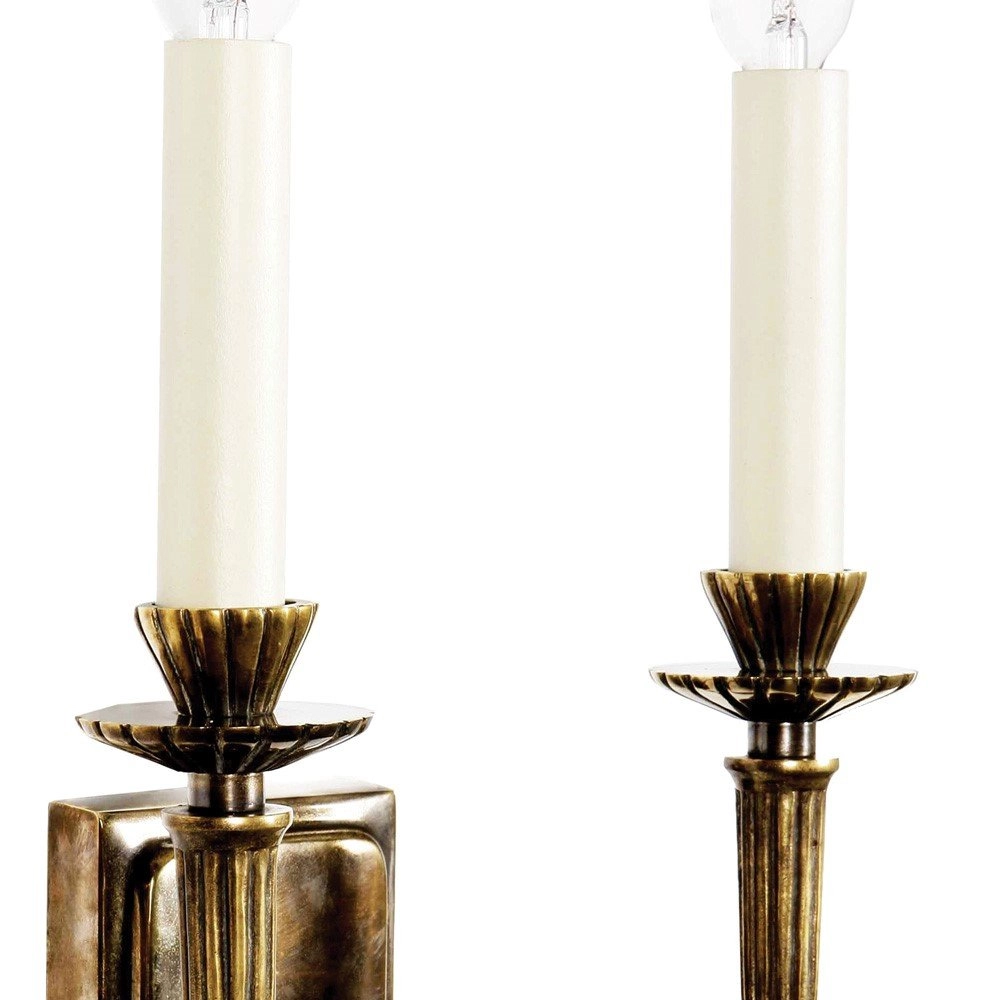 Antique candlestick Hampton 2-light - antique copper (ant) Limehouse