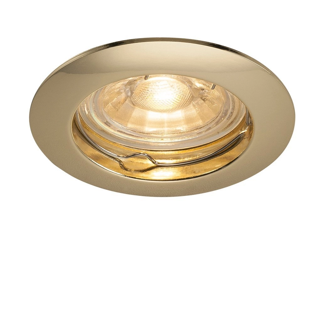 Ceiling recessed spotlight Pika brass