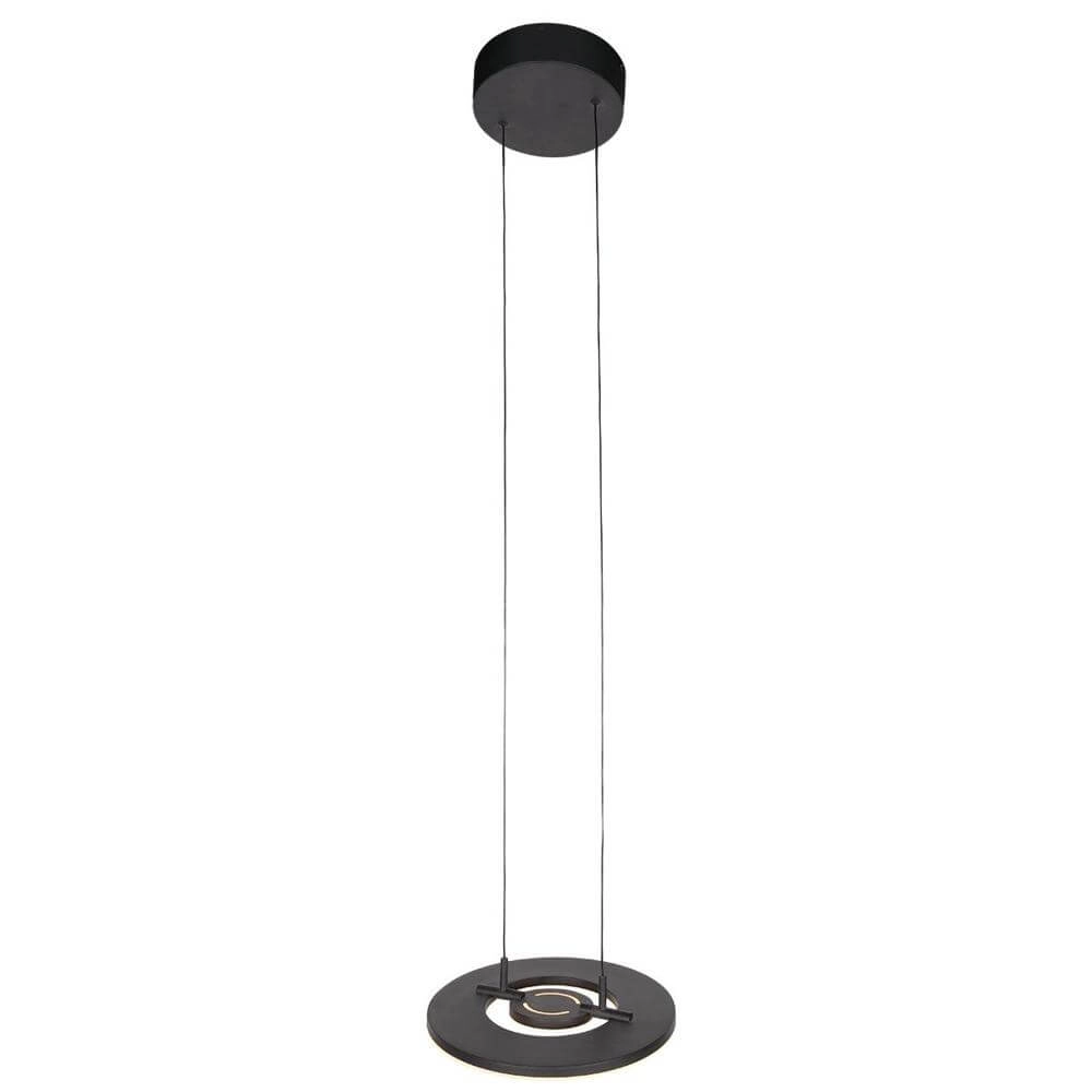 Sleek pendant lamp Soleil Ø 32cm black Steinhauer 8712746176681