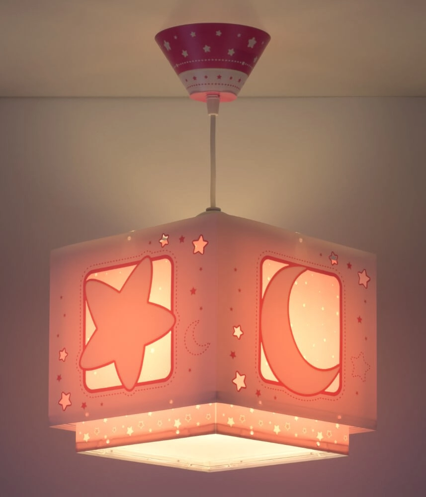 Children's room pendant lamp Moonlight pink Dalber 8420406002873