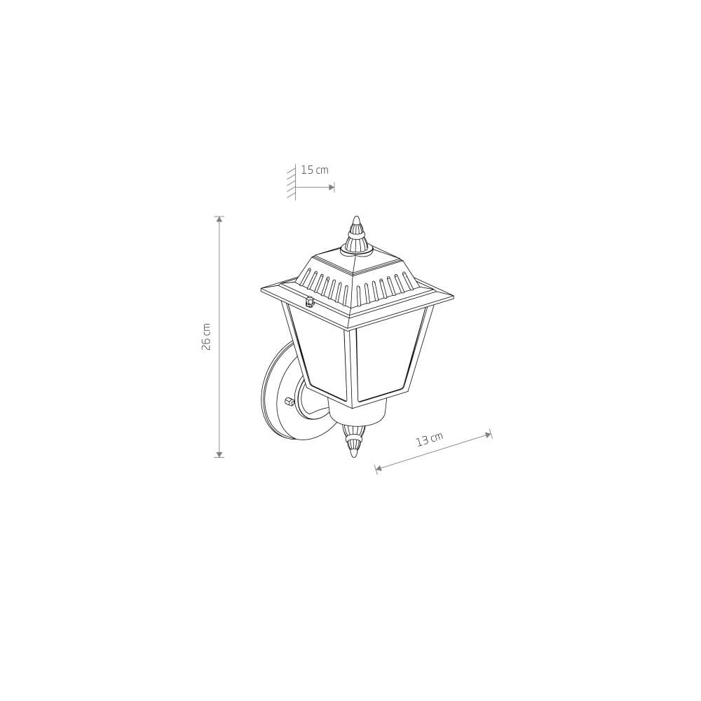 Wall lamp Ana black Lyora 5903139104999