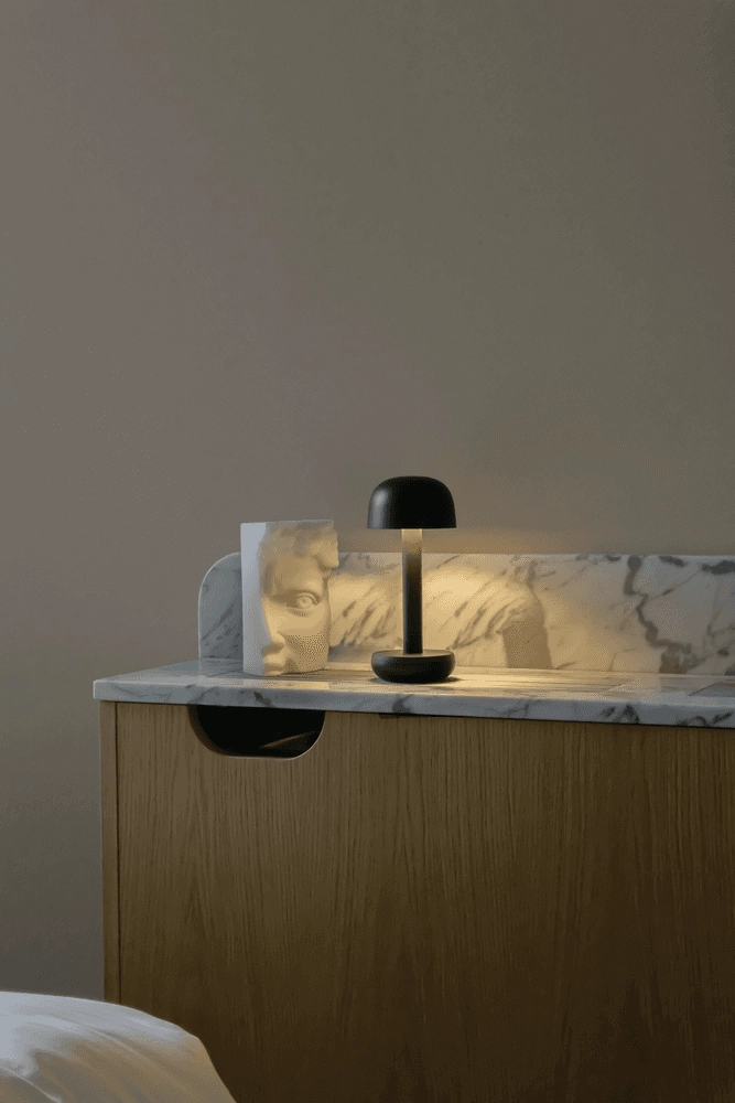 Rechargeable table lamp Two black Humble 7446023311359