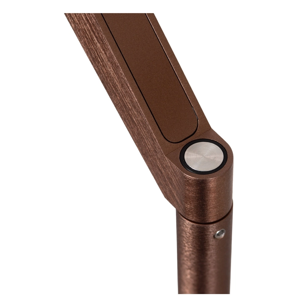 Sleek floor lamp with reading lamp Applause Brushed copper - LED Premium by Lucide 5411212221872