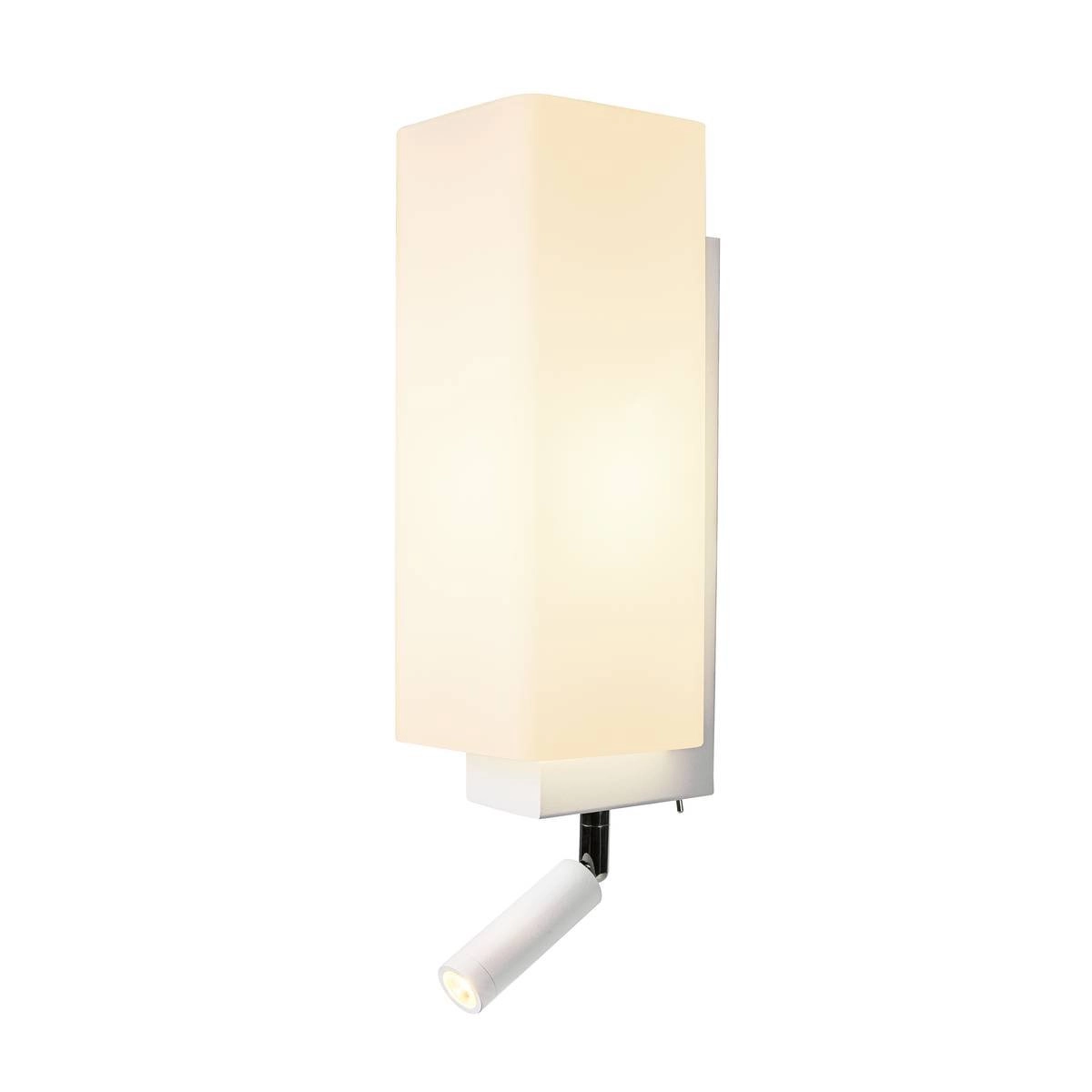 Bedroom wall lamp Quadrass white