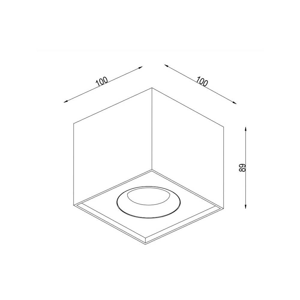 Led ceiling spot Iblocc black Lyora 4255805301319