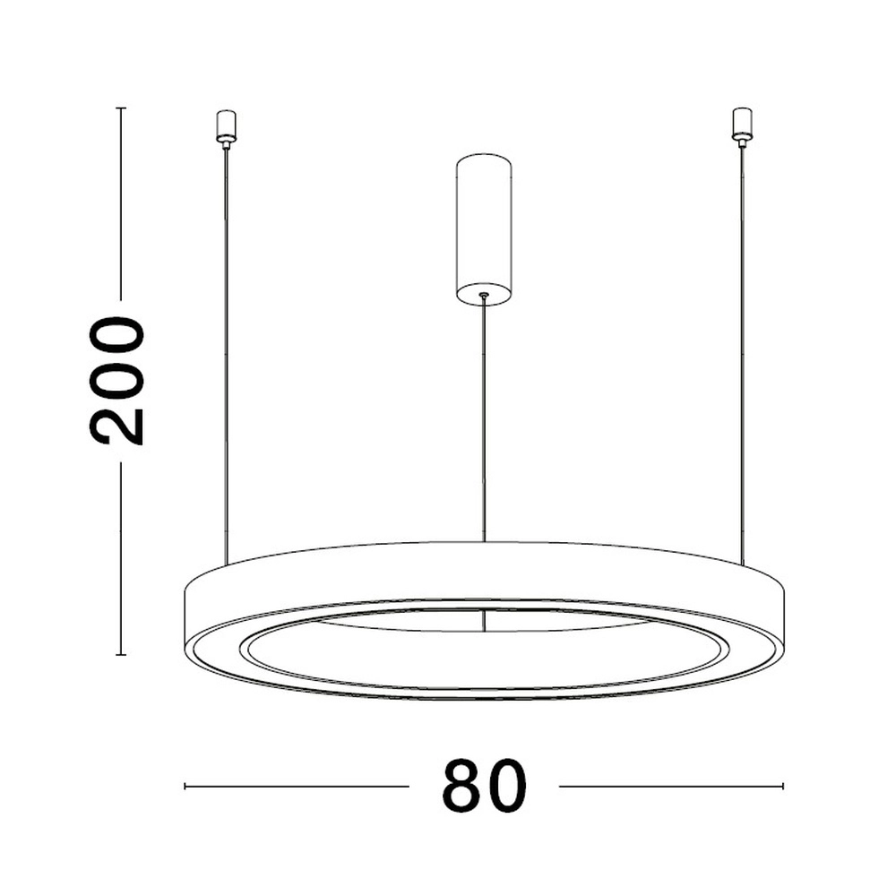 Design pendant lamp Sting gold Ø 80cm Lyora 5212017437426