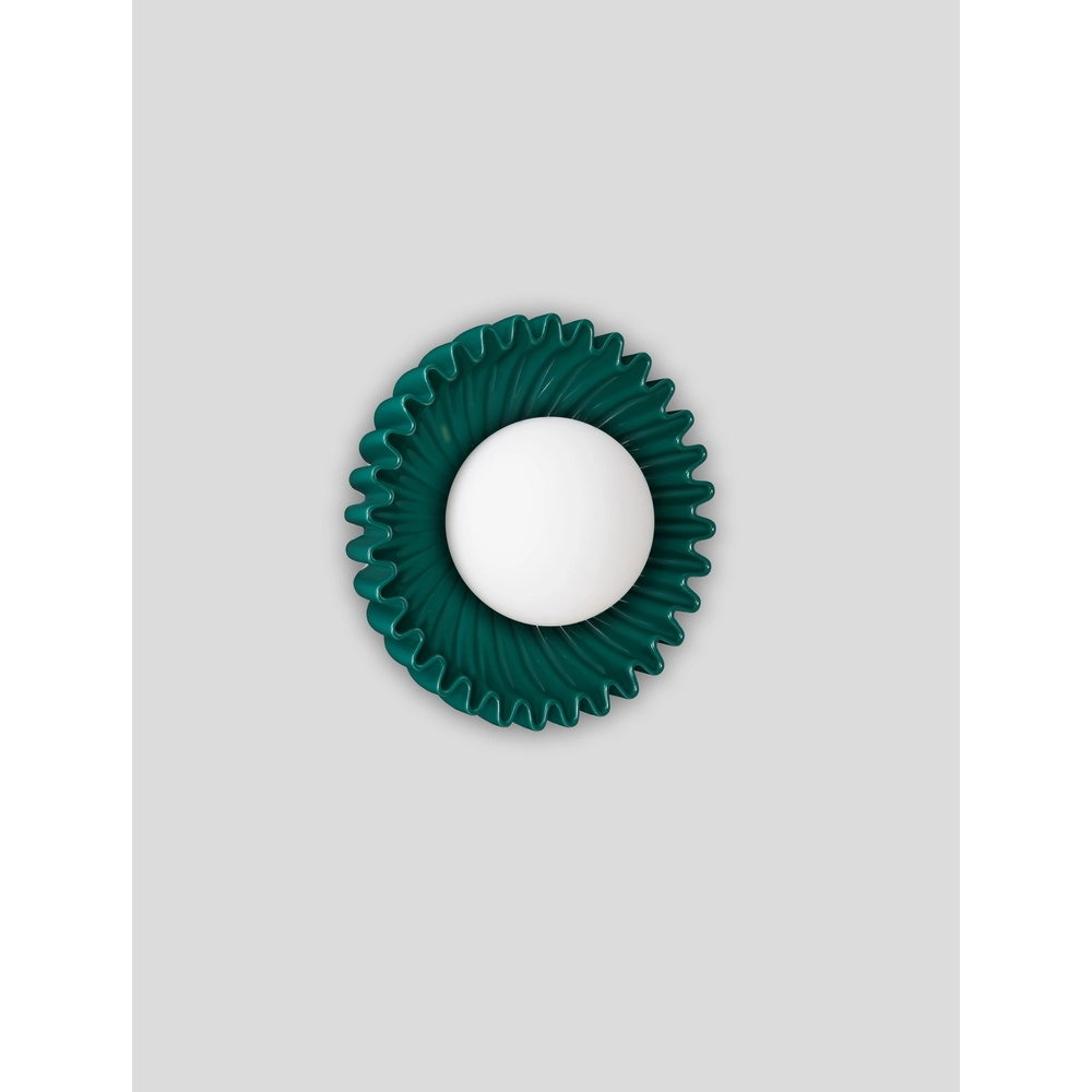 Wall lamp Petel Green with white glass Lyora 5212017483942