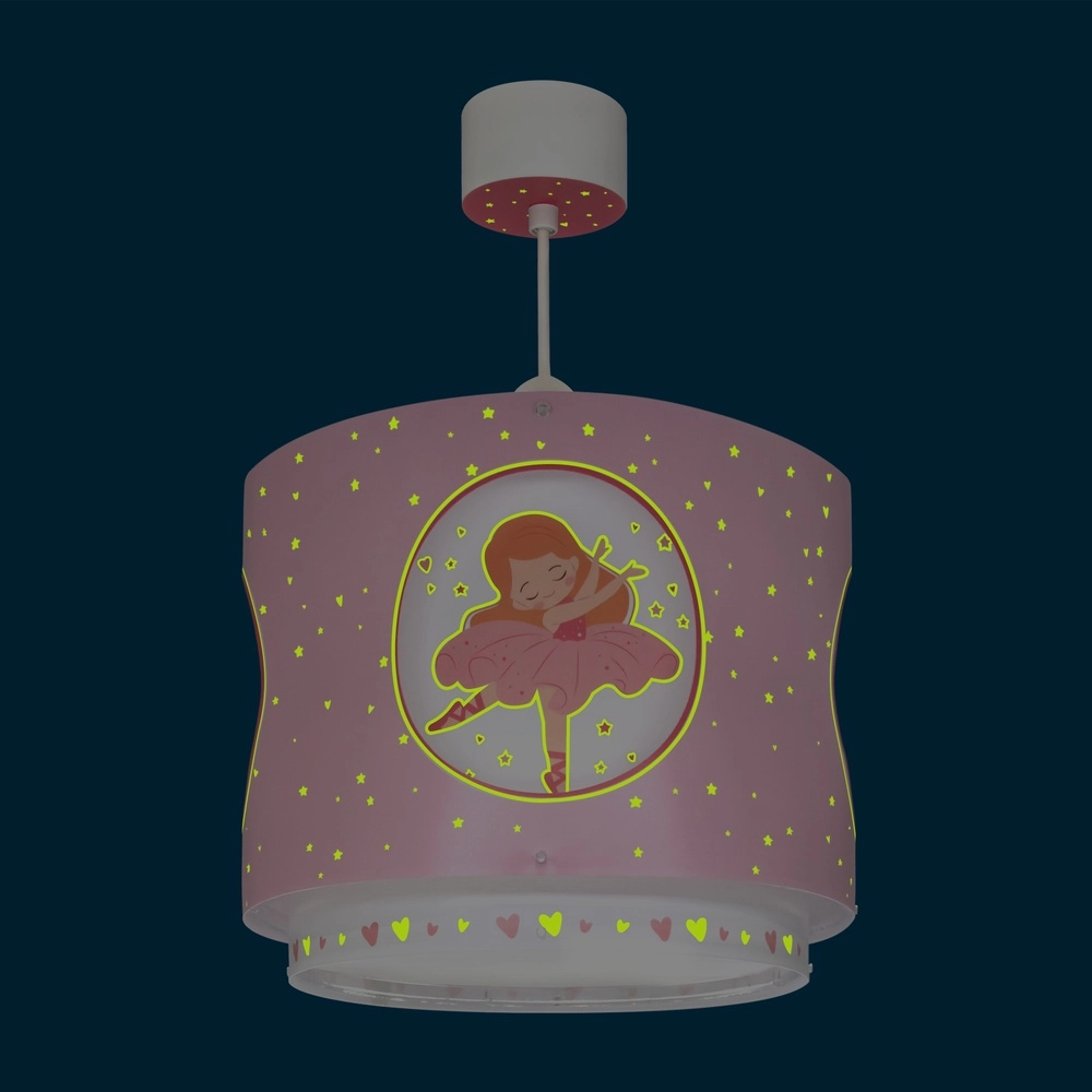 Pendant lamp Princess Dance Pink glow in the dark Dalber 8420406002743