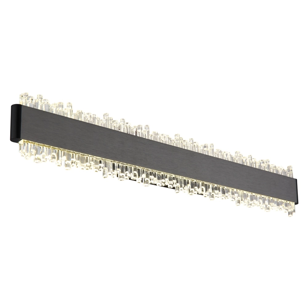 Black wall lamp Stalagmita 48cm
