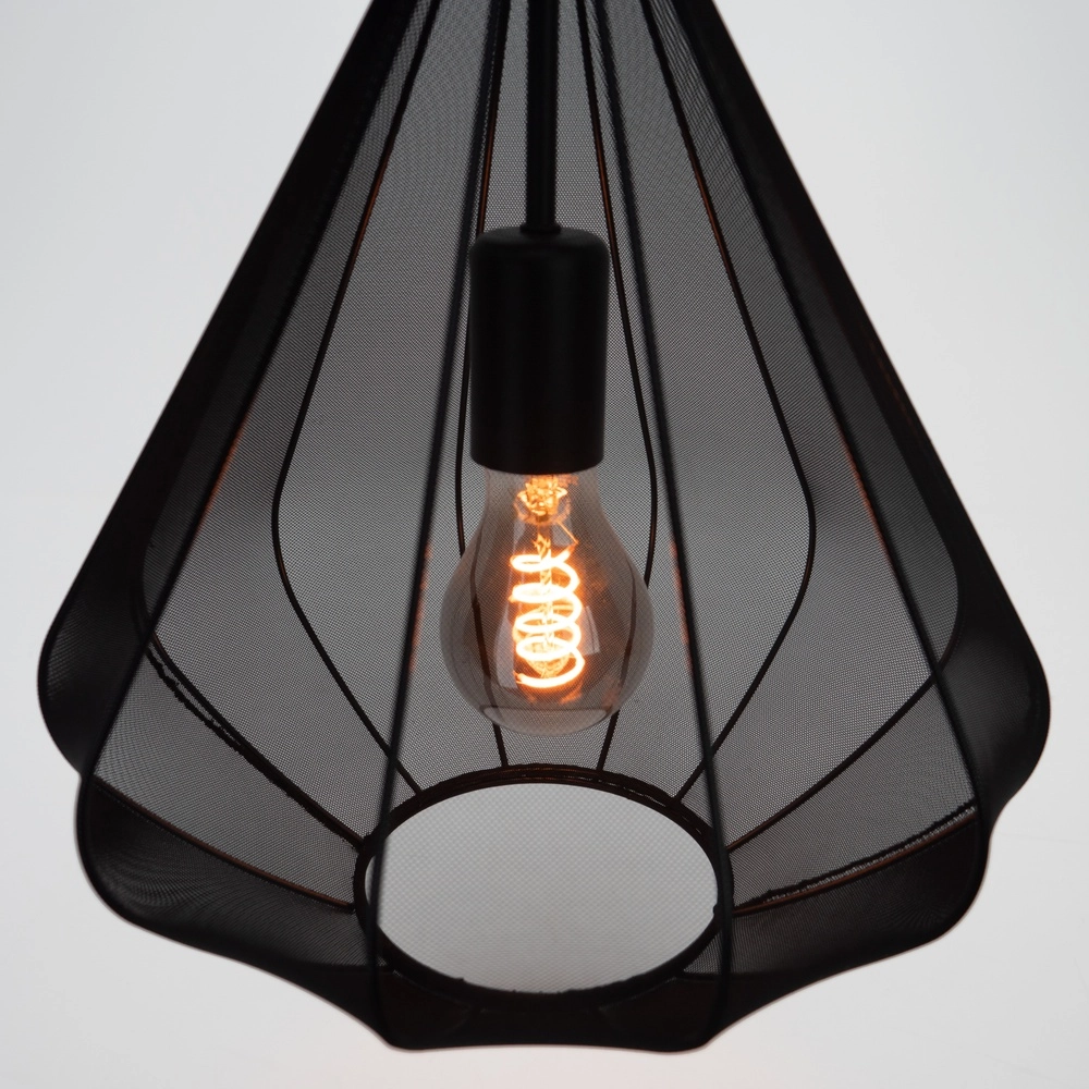 Pendant lamp Ø 33cm Dolwen Black - Japandi Eglo 9002759439941