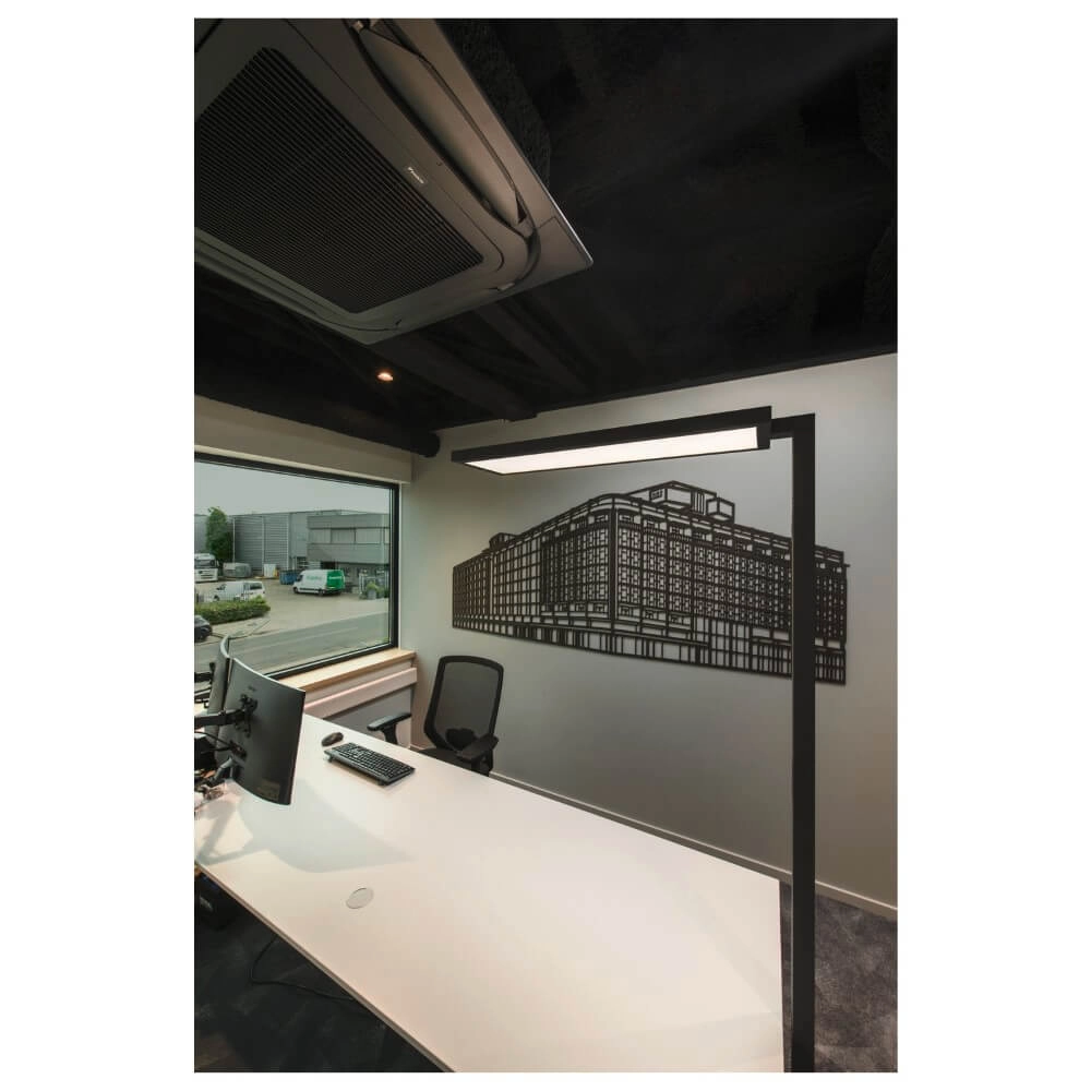 Led Office Floor Lamp Worklight Pro Black - Single SLV 4024163278003