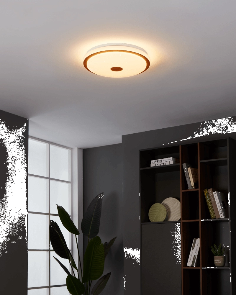LED ceiling lamp Lanciano 1 Ø 38cm Eglo 9008606244973