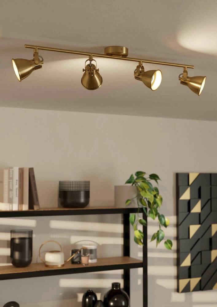 Brass ceiling spot Seras 4x GU10 Eglo 9008606235674