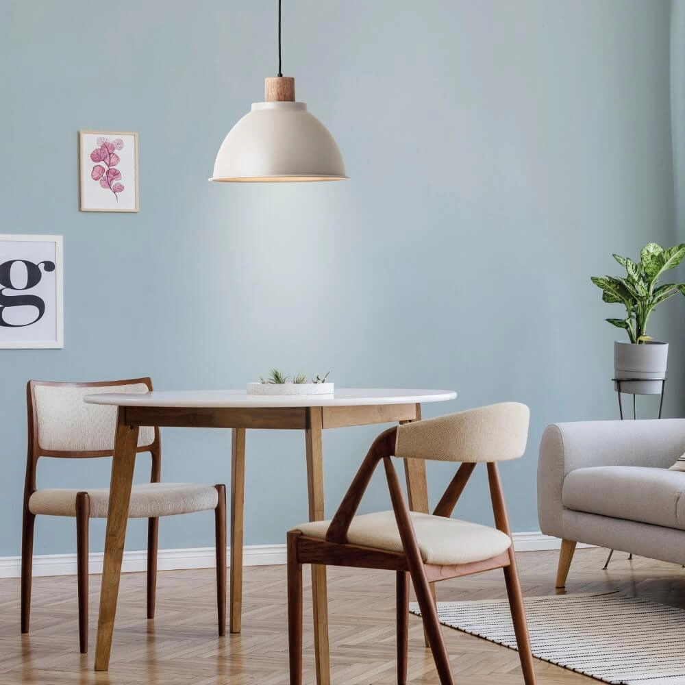 Pendant lamp Erena Ø 38cm taupe Brilliant 4004353413056