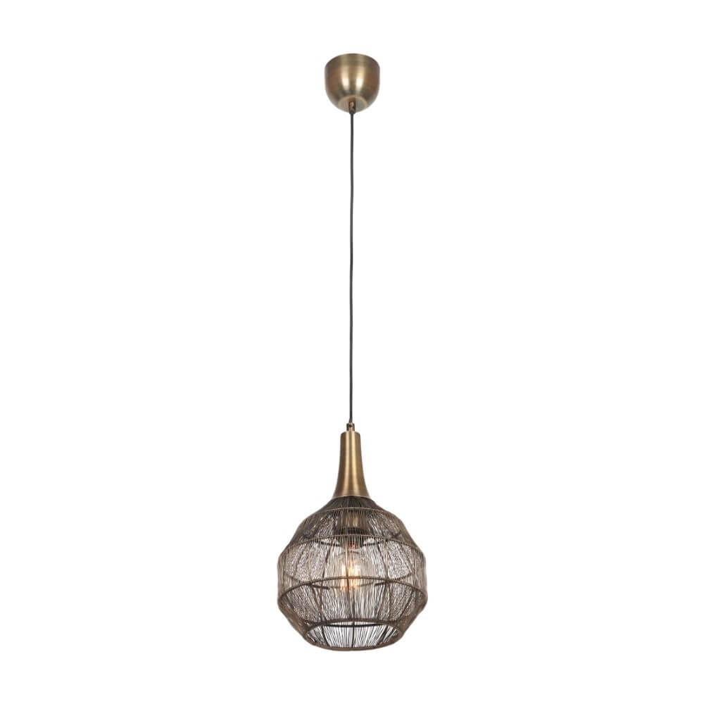 Round pendant lamp Soraya Ø 26cm - bronze