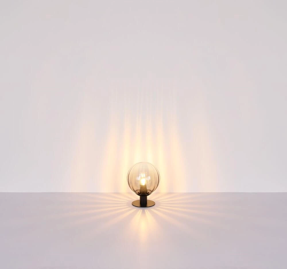 Table lamp Dallerta black with smoke glass Globo 9007371458561