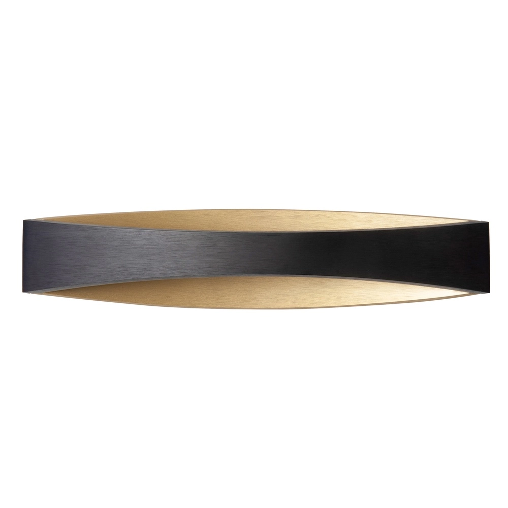 Sleek wall lamp Medusa 35cm black and gold