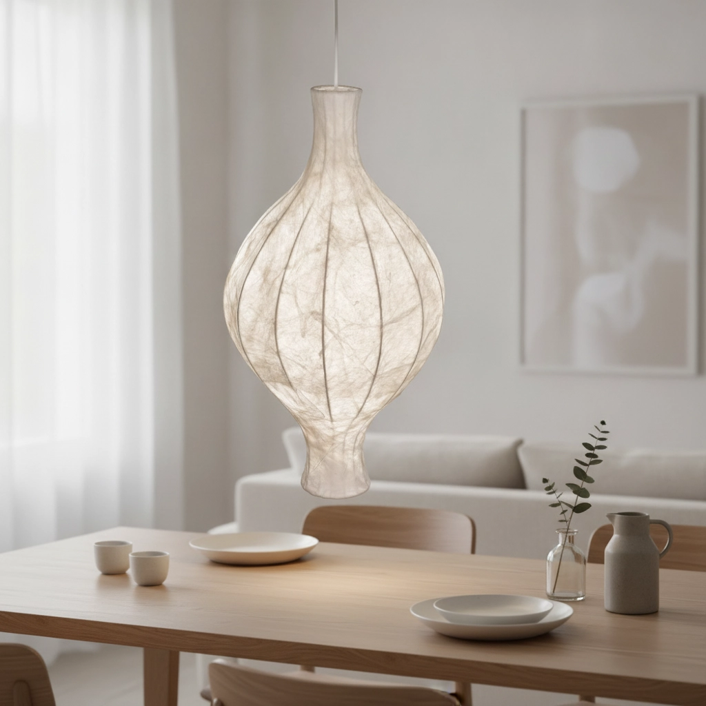 White pendant lamp Seda Ø 35cm