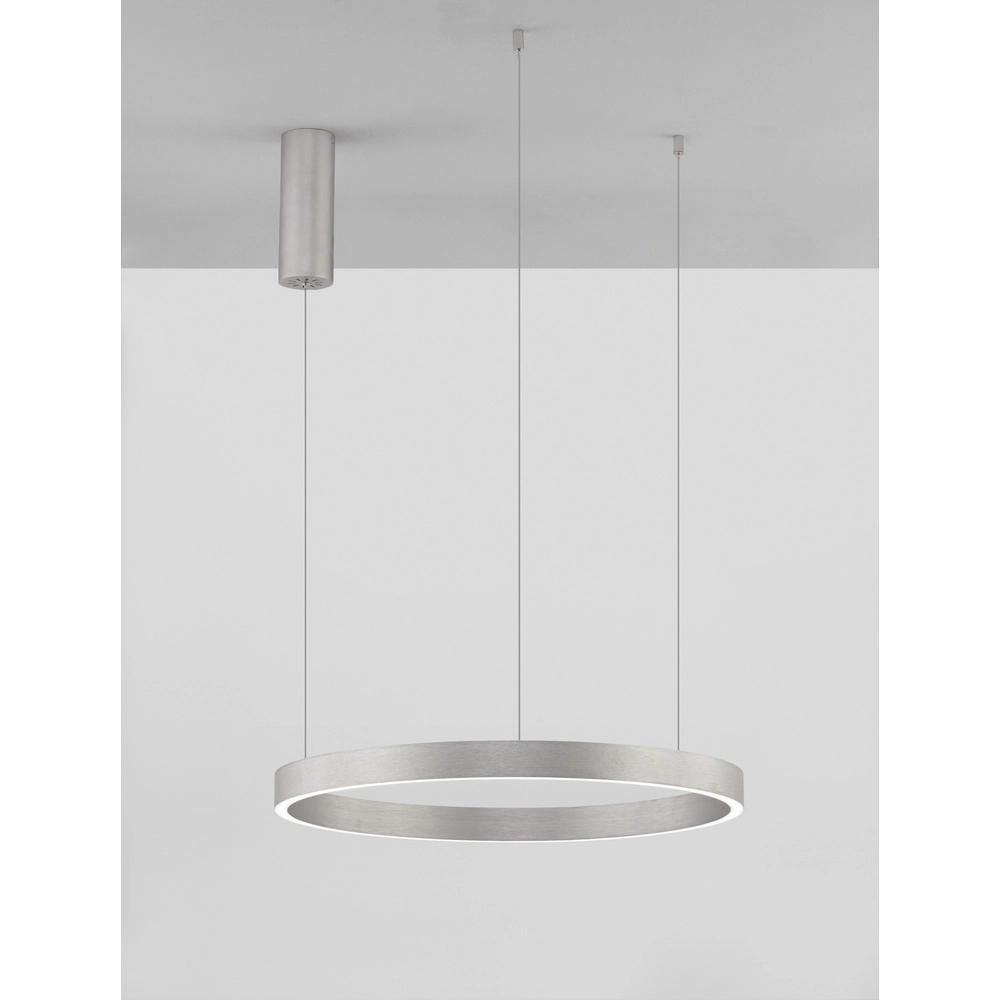 Design pendant lamp Elowen silver grey Ø 60cm Lyora 5212017439079