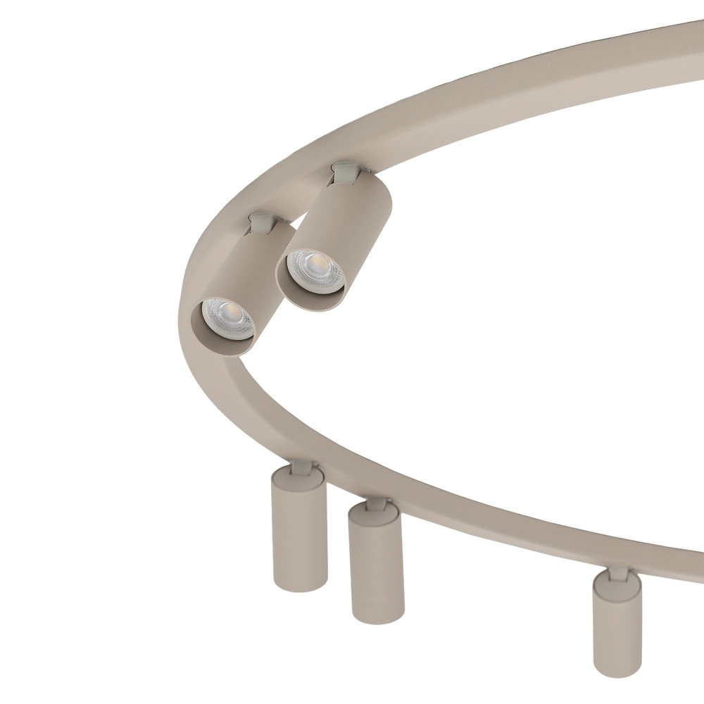 Circle surface-mounted spotlights Fourty 9x GU10 - beige Lyora 5903139119542