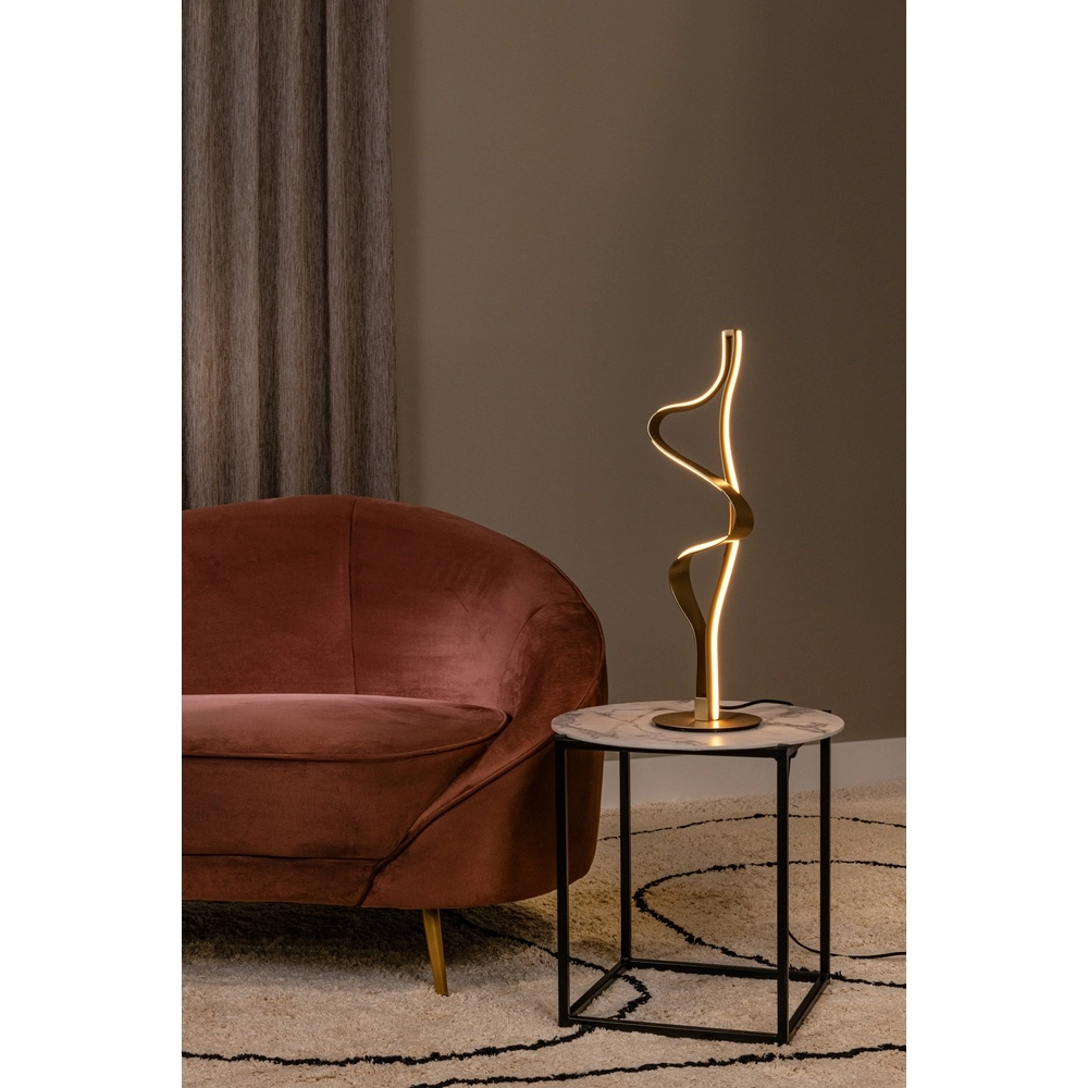 Table lamp Lambada curl gold Premium by Lucide 5411212520876