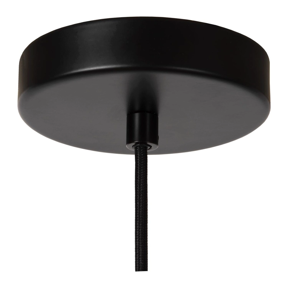 Black pendant lamp Eloise 1-light Ø 21cm Lucide 5411212452450