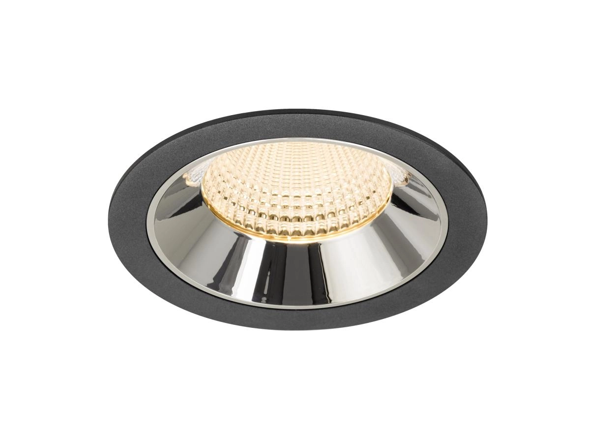 Recessed spotlight Numinos XL black/chrome 2700K - 55deg
