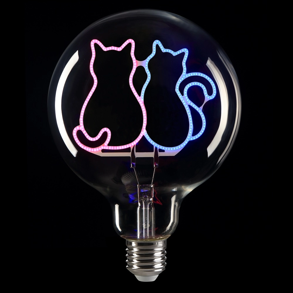 E27 light source Lumopop Cats - Pink Blue Brilliant 4004353477676