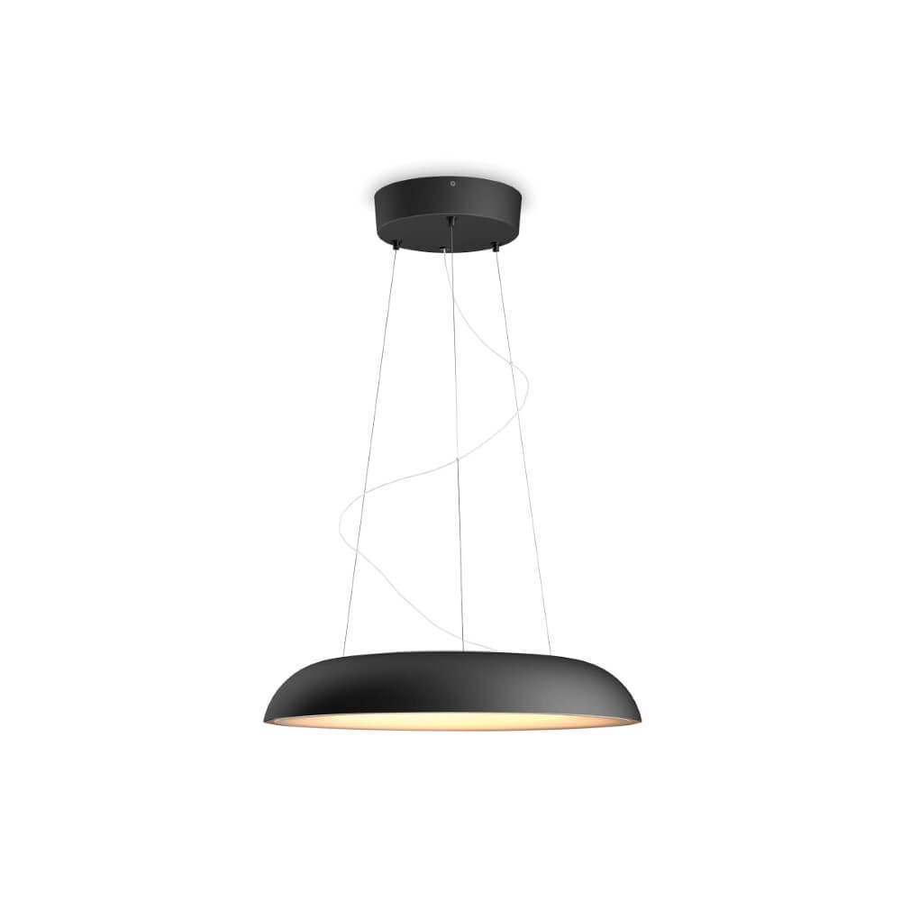 Hanging lamp Hue Amaze - White Ambiance Ø 43.4cm black Philips 8719514341074
