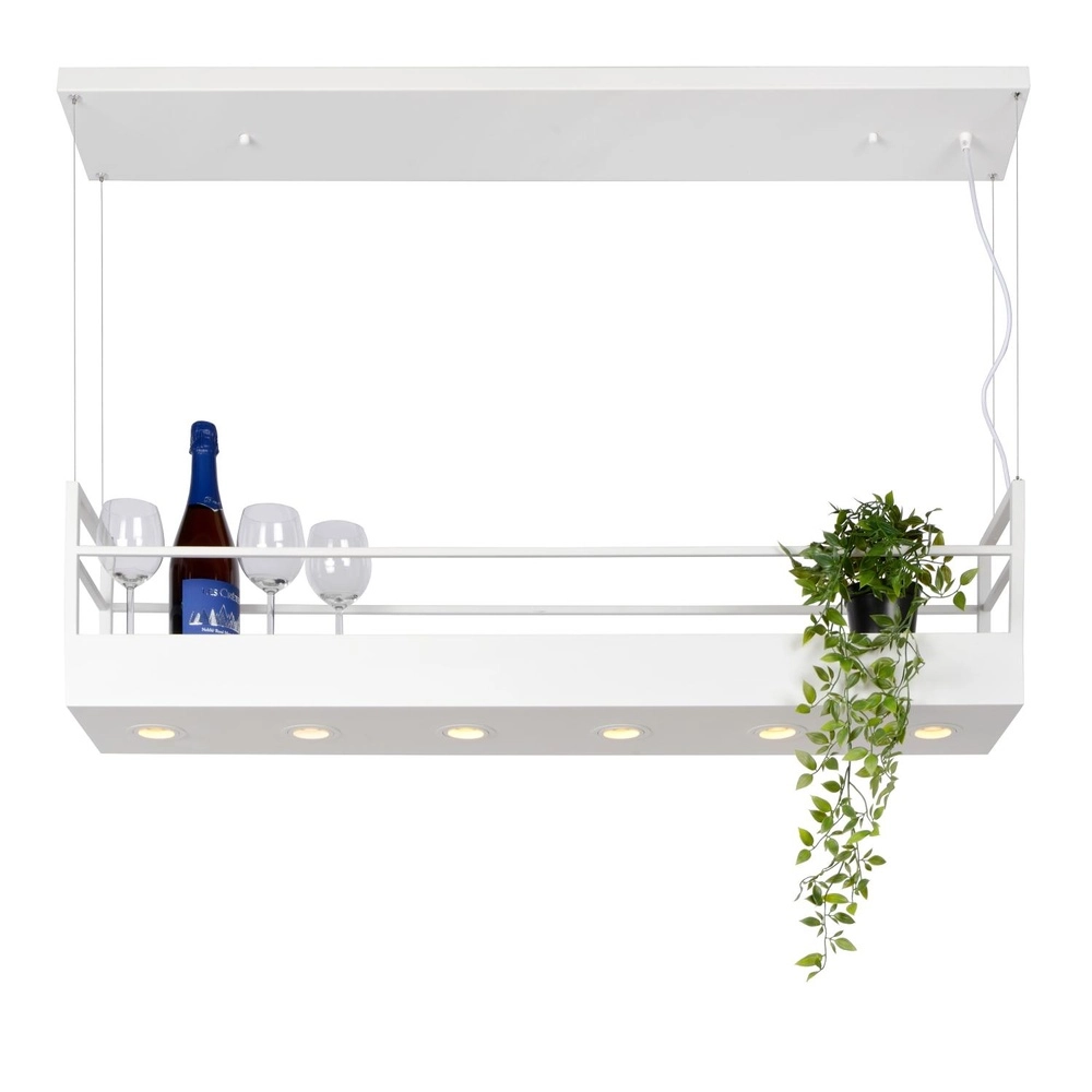 White pendant lamp Miravelle Design Lucide 5411212211446