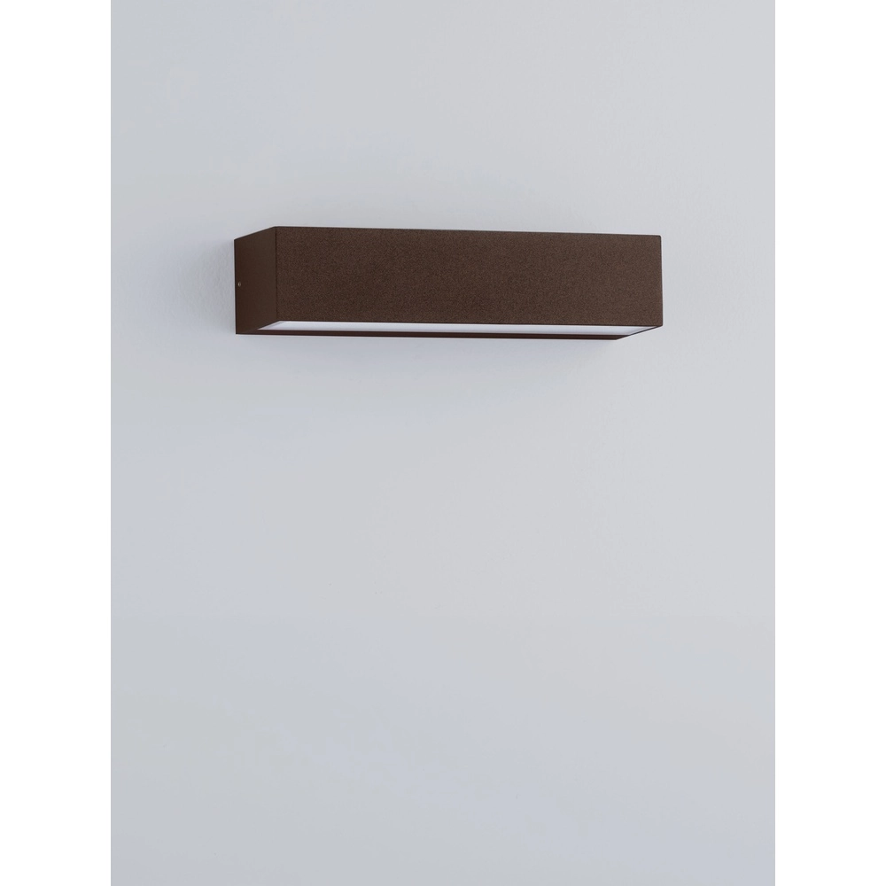 Sleek wall lamp Lane rust brown 22cm - 21W Lyora 5212017496812