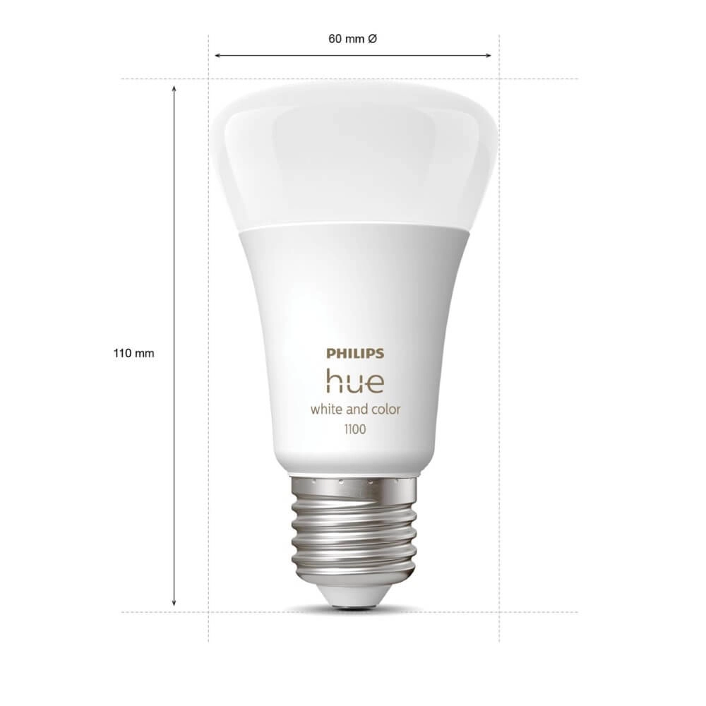 E27 - 9W - 1055 lumen - White and color Philips 8719514291171