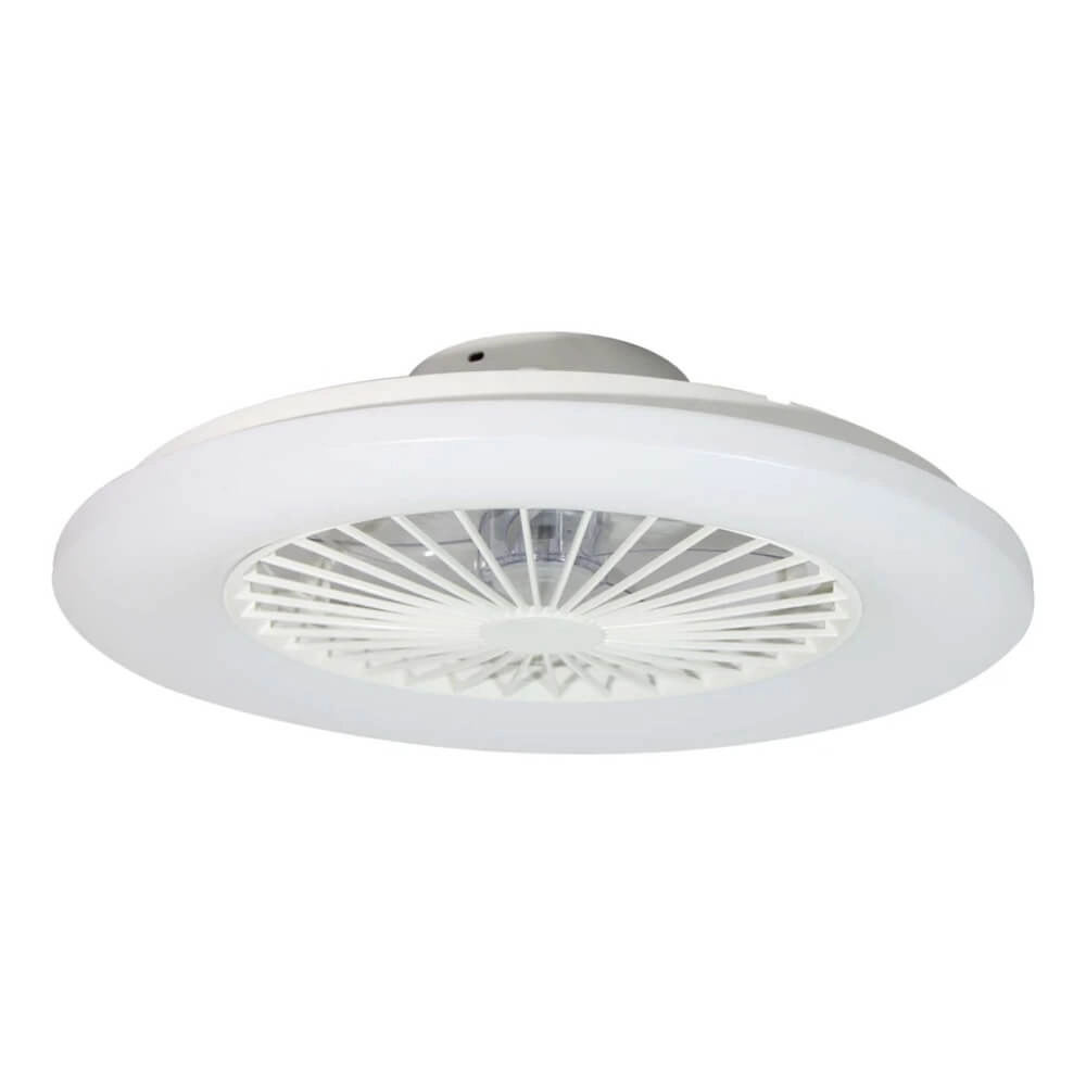 Ceiling fan with lighting Oslo white