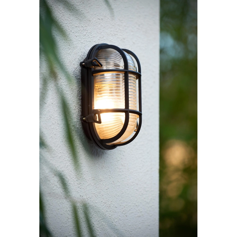 Bullseye Wall Lamp Dudley IP54 black Lucide 5411212114891