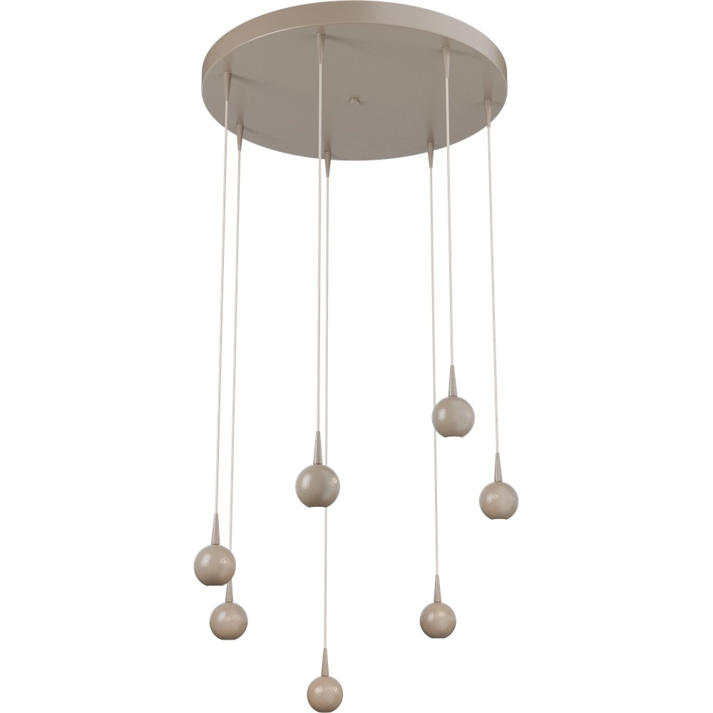 7-light pendant lamp Talana beige terra Ø 50cm DTW