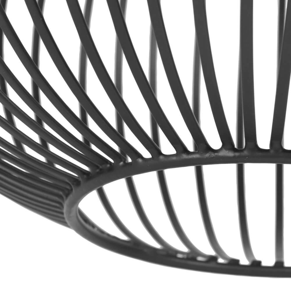 Wire pendant lamp Gila Ø 33cm - black Trio 4017807617535